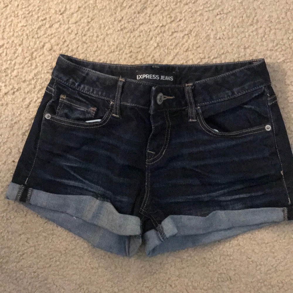 Express denim shorts size 0